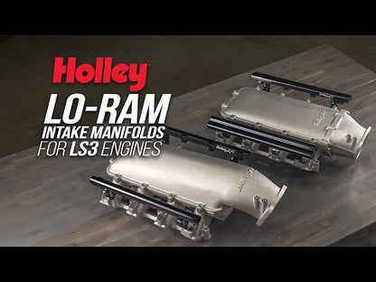 Ultra Lo-Ram Manifold Kit Single Injector- Black - GM LS3/L92 - Ultra Lo-Ram Manifold Kit - LS3 Black Finish