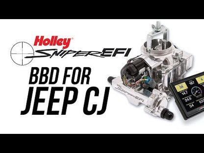 Holley Sniper EFI BBD for 1971-1986 Jeep CJ - Shiny