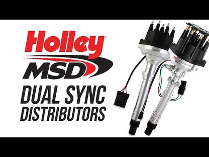 Holley EFI Dual Sync SBC/BBC Distributor, Black