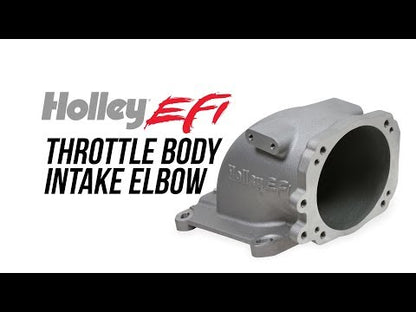 EFI Throttle Body Intake Elbow 4150 - Fits Ford Throttle Bodies-Black Finish