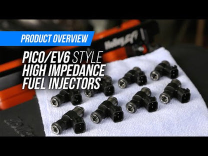 Terminator X Performance Fuel Injectors - Set of Eight - PICO/EV6 - 120 lb/hr - High Impedance