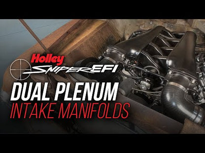Sniper EFI Fabricated Intake Manifold Dual Plenum 92mm GM LS3/L92, and Fuel Rail Kit - Black