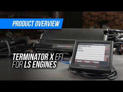 EFI Terminator X Max - LS1/LS624x Crank - 1x Cam - EV1 Injectors - Drive-By-Wire Throttle Body Control - 3.5 in. Touchscreen