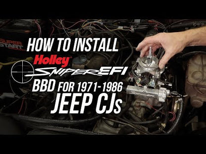 Holley Sniper EFI BBD for 1971-1986 Jeep CJ - Shiny