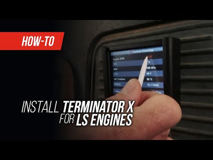 EFI Terminator X Max - LS1/LS624x Crank - 1x Cam - EV6 Injectors - Transmission Control - 3.5 in. Touchscreen