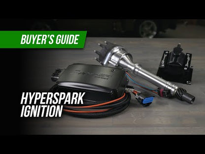 EFI HyperSpark Distributor - Tall Deck Chevrolet - Shiny Billet Housing