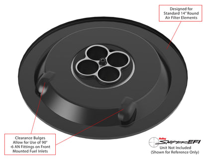 Sniper EFI Air Cleaner Drop Base - Black