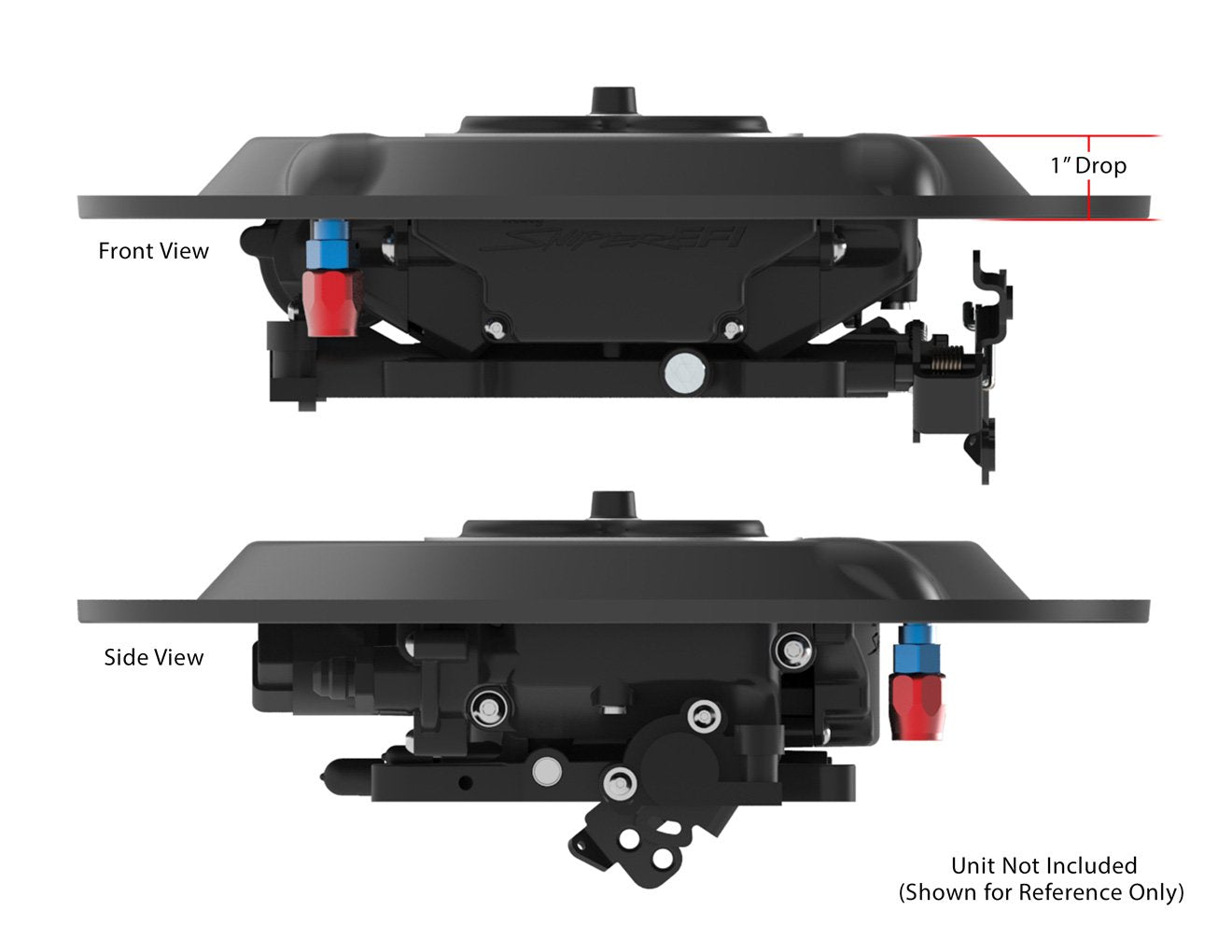 Sniper EFI Air Cleaner Drop Base - Black