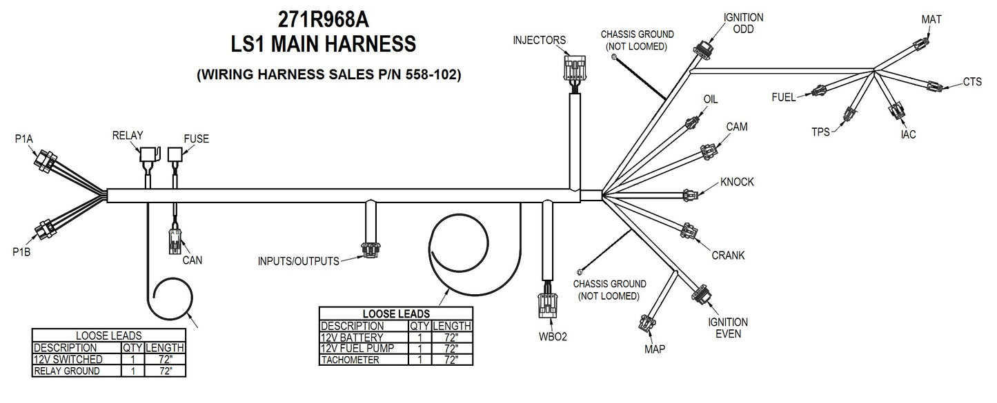 LS1/6 (24x/1x) Engine Main Harness