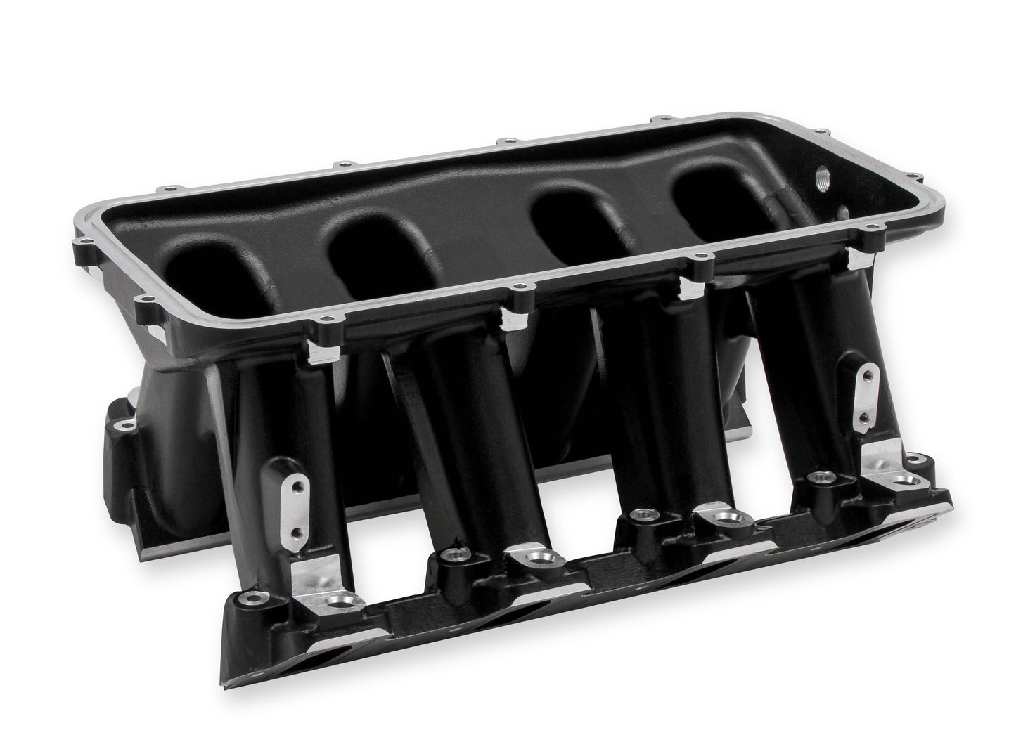 Hi-Ram Lower Manifold - GM LS1/LS2/LS6 Cathedral Port EFI Base Only-Black