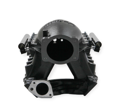 Black 351W Ford Hi-Ram EFI Manifold 95mm LS Throttle Body Flange Top