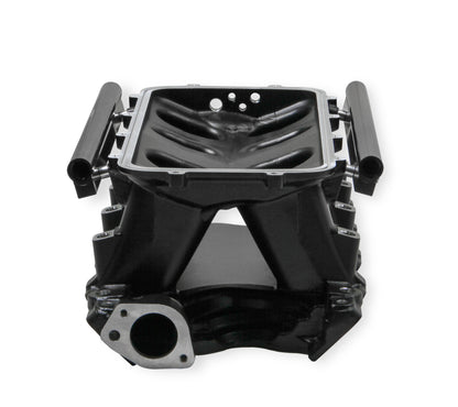 Black 351W Ford Hi-Ram EFI Manifold 105mm LS Throttle Body Flange Top