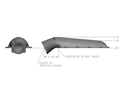 HI-RAM 105MM Plenum Top - As Cast Finish