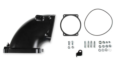 Billet 4500 EFI Throttle Body Intake Elbow-Ls- Black Finish