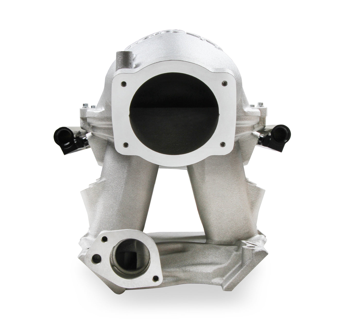 8.2" SBF Ford Hi-Ram Intake Manifold with 95mm LS Throttle Body Flange Top.