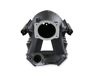 8.2" SBF Ford Hi-Ram Intake Manifold with 95mm LS Throttle Body Flange Top. Black Finish