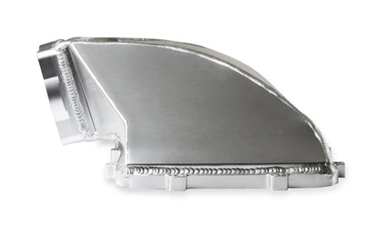 HI-RAM 95MM Fabricated Side Mount Plenum Top - Silver Finish- 86-95 Ford 5.0 Style