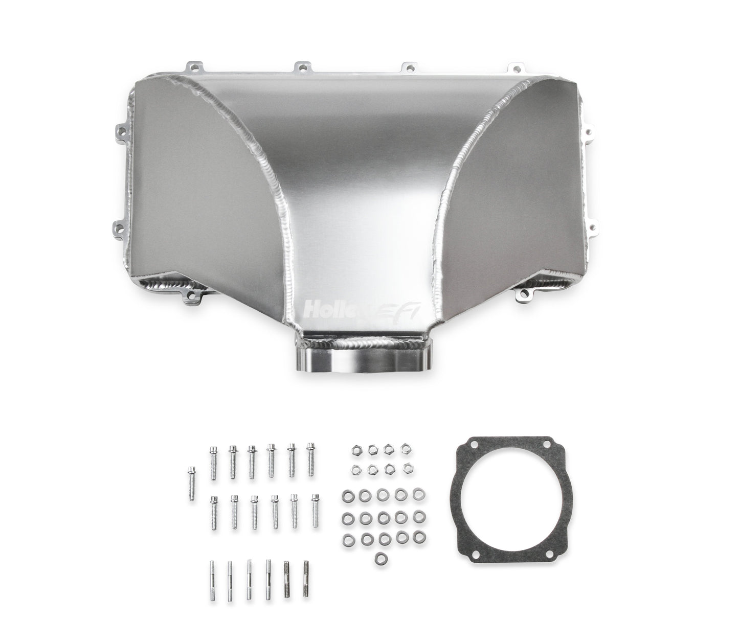 HI-RAM 95MM Fabricated Side Mount Plenum Top - Silver Finish- LS Style