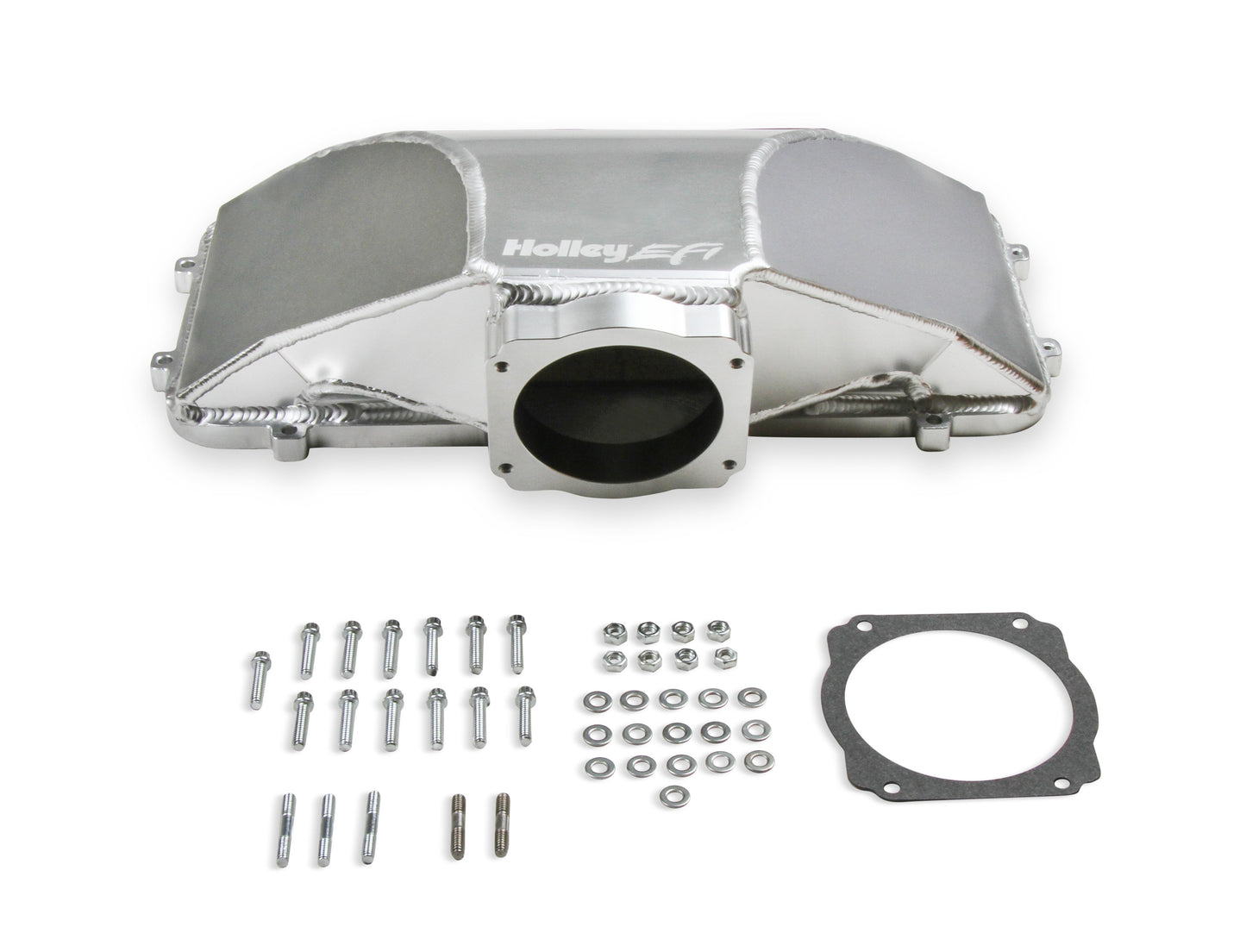 HI-RAM 95MM Fabricated Side Mount Plenum Top - Silver Finish- LS Style