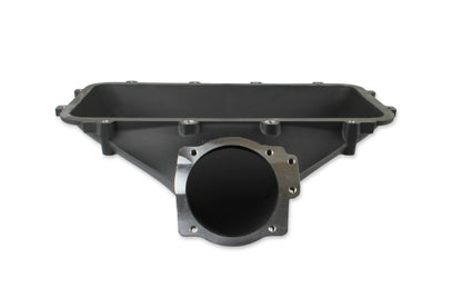 HI-RAM 105MM Cast Side Mount Plenum Top - Black Finish- 86-95 Ford 5.0 Style