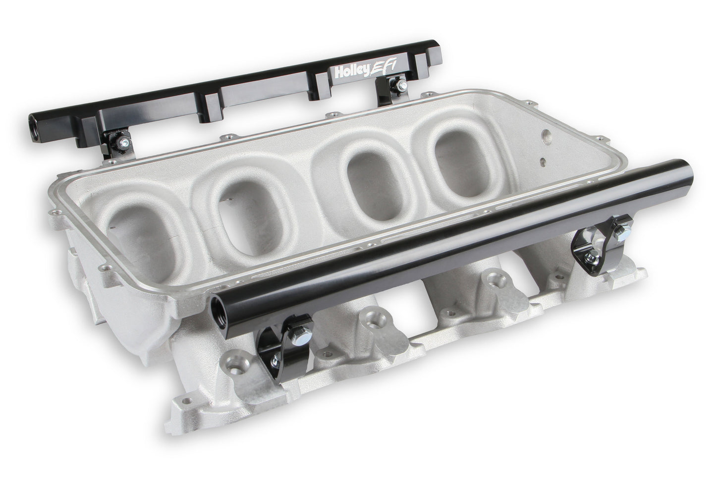 Base Manifold and Rail Kit for Lo-Ram - LS1/LS2/LS6 - Satin Finish with Single Injector manifold and fuel rails