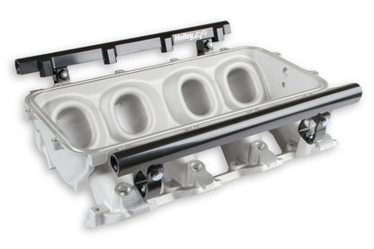 Base Manifold and Rail Kit for Lo-Ram - LS1/LS2/LS6 - Satin Finish with Single Injector manifold and fuel rails