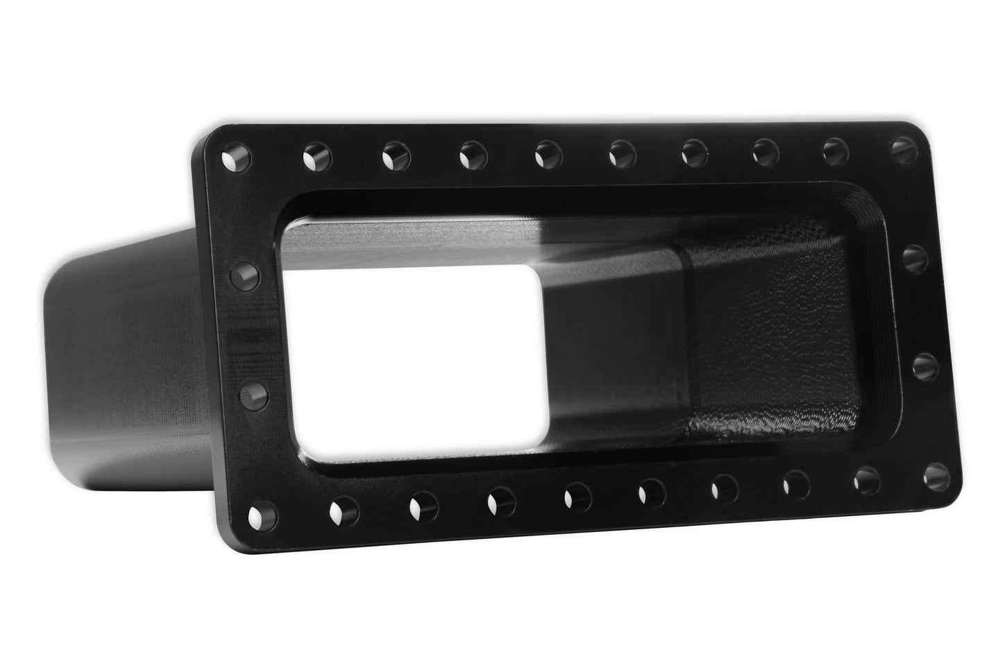 LS Ultra Lo-Ram Billet Burst Panel Duct - Billet Burst Panel Duct Black Anodized Finish