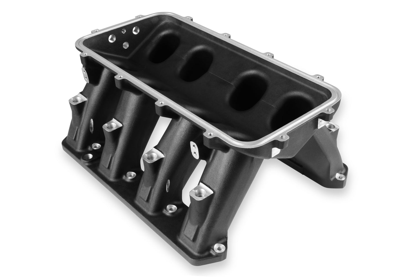 Gen III Hemi Hi-Ram EFI Manifold Base - Gen III Hemi EFI Manifold Base - Black Finish - Fits 2009-up 5.7L, 2005-2010 6.1L, and 2011-up 6.4L