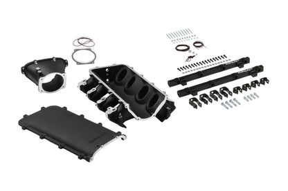 Ultra Lo-Ram Manifold Kit Single Injector- Black - GM LS3/L92 - Ultra Lo-Ram Manifold Kit - LS3 Black Finish