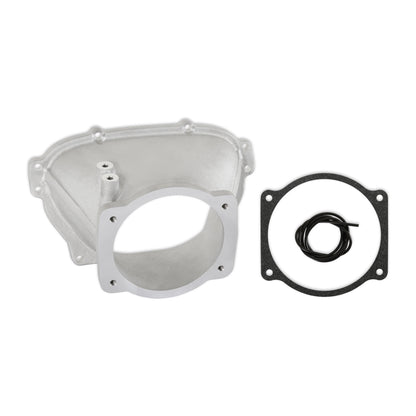 Ultra Lo-Ram 105MM Throttle Body Adapter- GM Gen V LT - Front-Feed Mount - Satin Finish