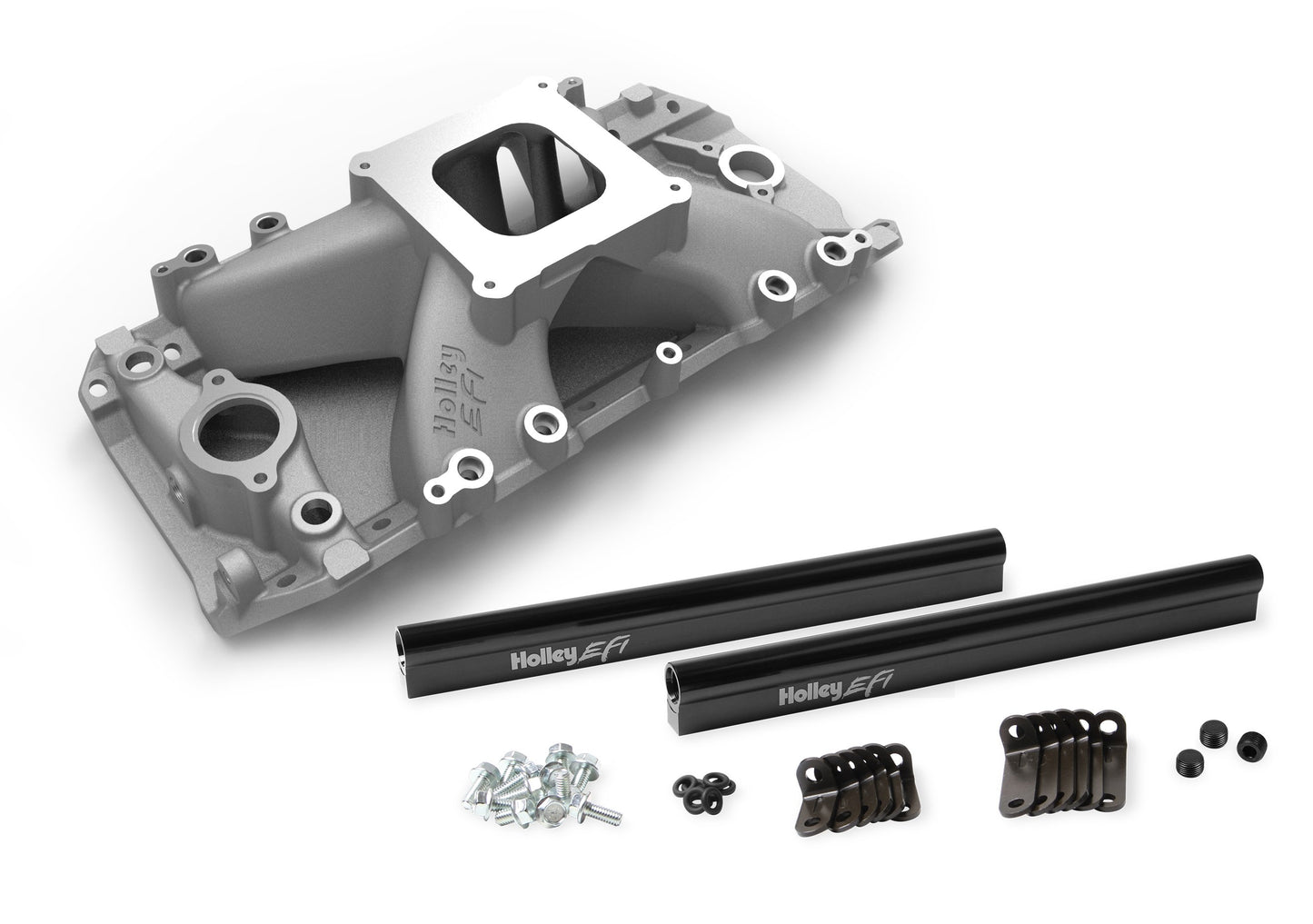 Holley EFI Intake Manifold 396, 402, 427, 454, 502 for 4150 Style Flange, Rectangular Port Heads