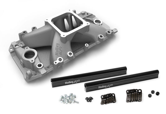 Holley EFI Intake Manifold 396, 402, 427, 454, 502 for 4500 Style Flange, Rectangular Port Heads