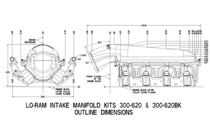 Modular Lo-Ram EFI Manifold LS1/2/6 - Lo-Ram Manifold Kit - LS1/2/6