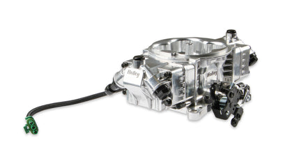 EFI Terminator X Stealth 4150 Throttle Body - Shiny - 4 Injectors - 650 HP