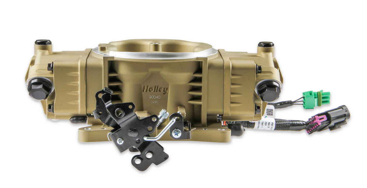 EFI Terminator X Stealth 4150 Throttle Body - Classic Gold - 4 Injectors - 650 HP