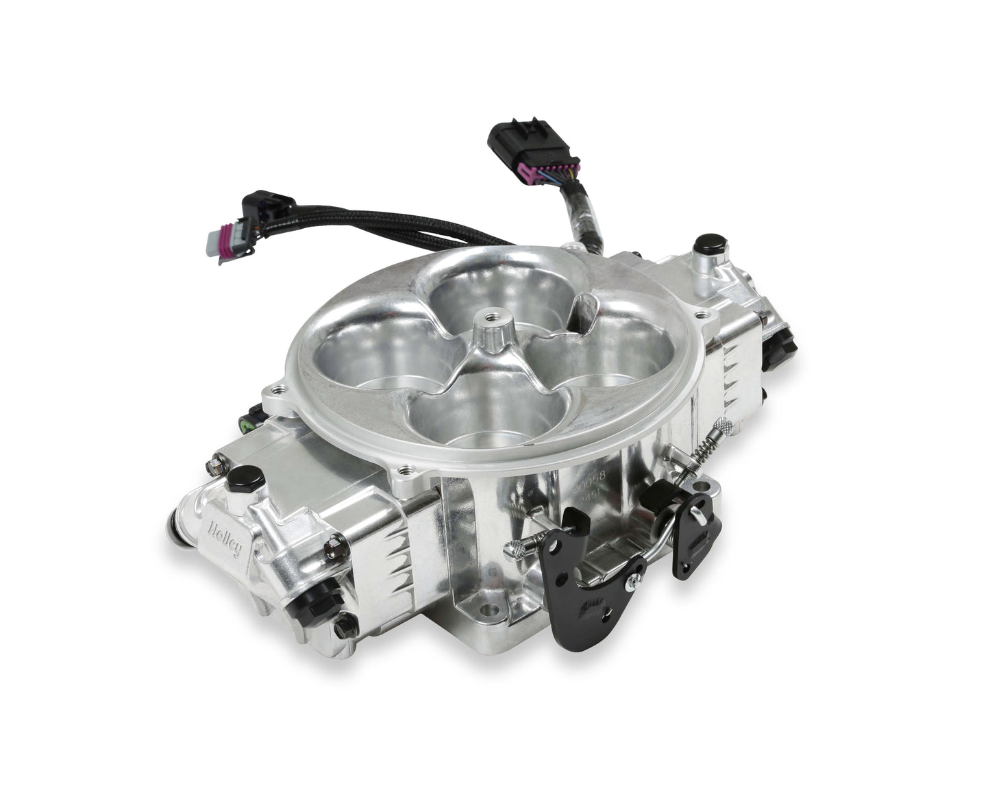 EFI Terminator X Stealth 4500 Service Throttle Body - Shiny - 4 Injectors - 650 HP - Primary Throttle Body