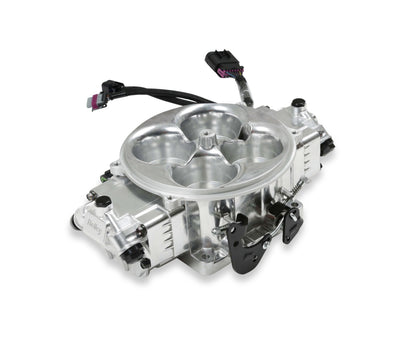 EFI Terminator X Stealth 4500 Service Throttle Body - Shiny - 4 Injectors - 650 HP - Secondary Throttle Body