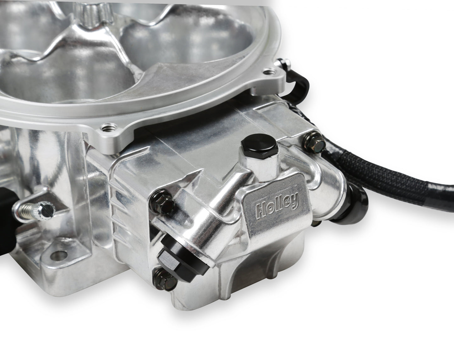 EFI Terminator X Stealth 4500 Service Throttle Body - Shiny - 4 Injectors - 650 HP - Primary Throttle Body