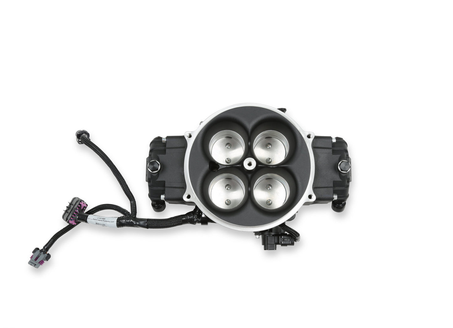 EFI Terminator X Stealth 4500 Service Throttle Body - Black - 4 Injectors - 650 HP - Secondary Throttle Body