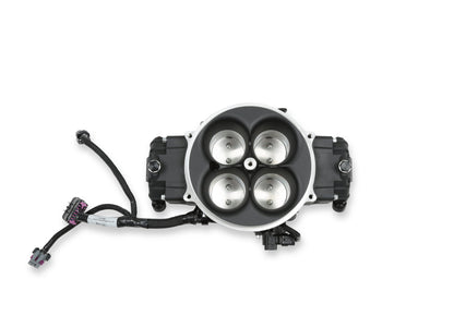 EFI Terminator X Stealth 4500 Service Throttle Body - Black - 4 Injectors - 650 HP - Secondary Throttle Body