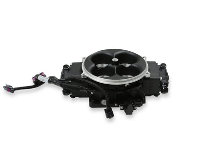 EFI Terminator X Stealth 4500 Service Throttle Body - Black - 4 Injectors - 650 HP - Primary Throttle Body