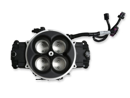 EFI Terminator X Stealth 4500 Service Throttle Body - Black - 4 Injectors - 650 HP - Secondary Throttle Body