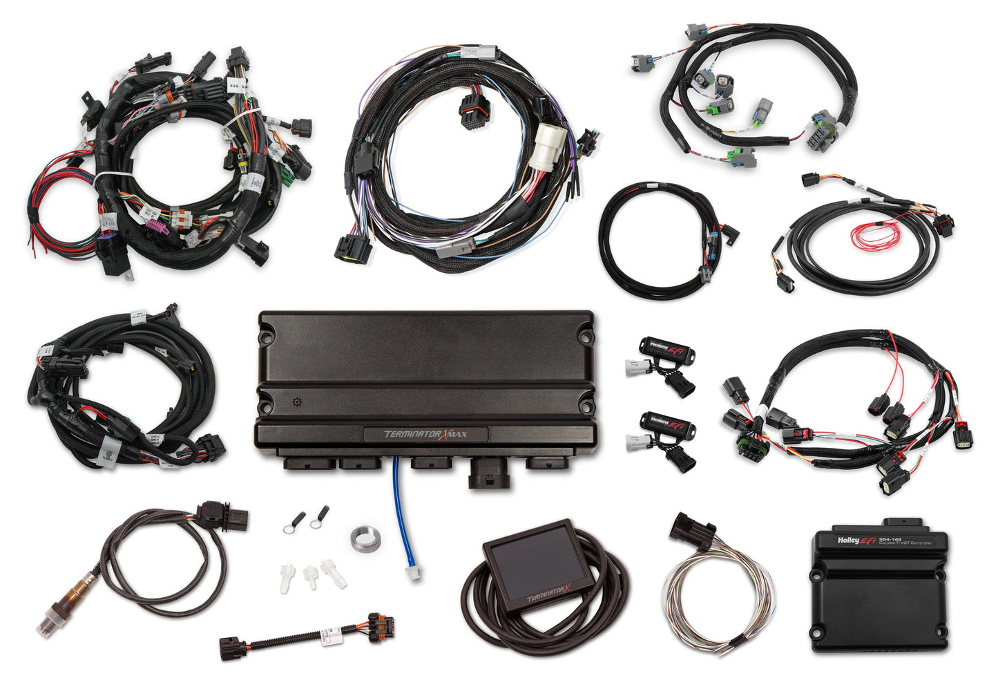 EFI Terminator X Max - 2011-2012 Ford Coyote EV6 Injectors - 98+ 4R70W Transmission and Drive-by-Wire Throttle Body Control, for Early Coils