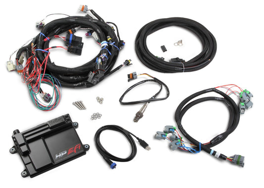 GM LS2/3/7 (58x crank sensor) with USCAR (EV6 Style) connectors on injector harness, Includes Bosch Oxygen Sensor