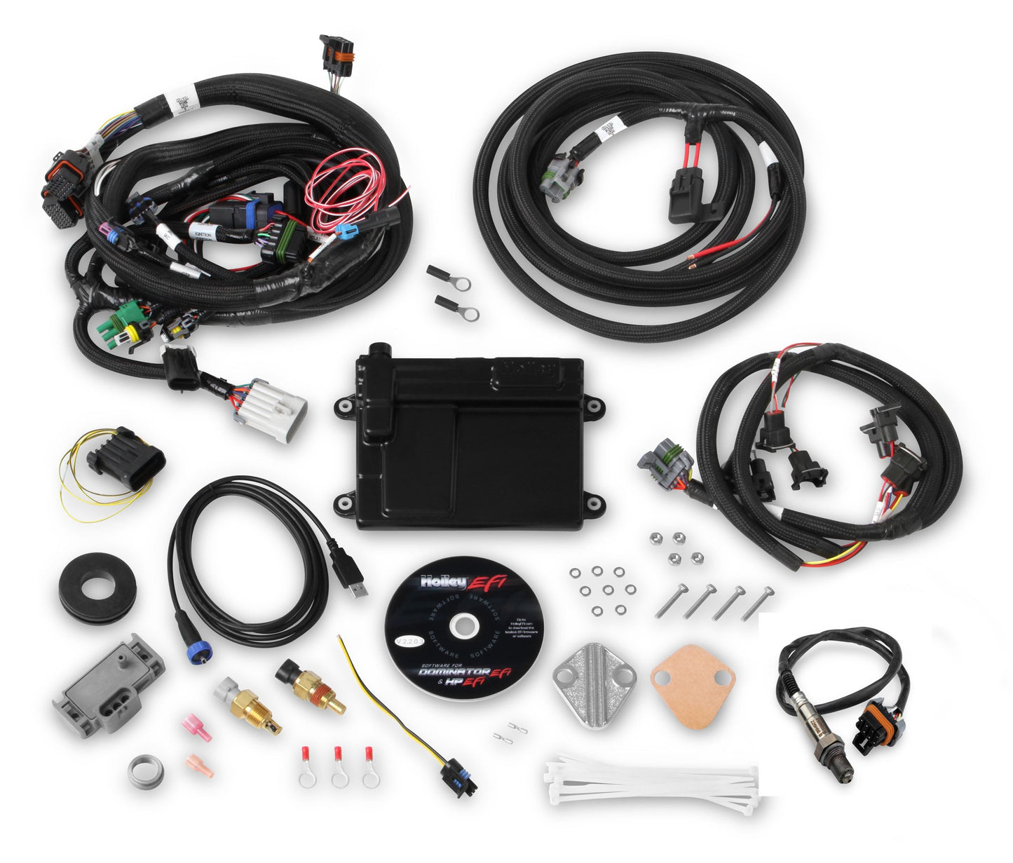 Universal FORD V8 Multi-Point Fuel Injection, Includes Bosch Oxygen Sensor, and Ford V8 Injector Harness.