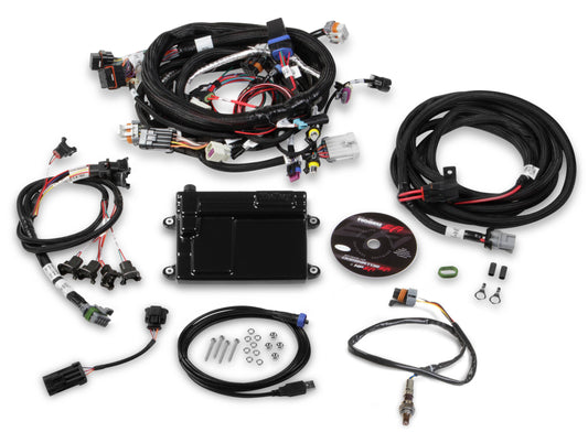 GM LS2/3/7 (58x crank sensor) with Jetronic/Minitimer (Bosch type) connectors on injector harness (fits Holley 522-xxx injectors), Includes NTK Oxygen Sensor