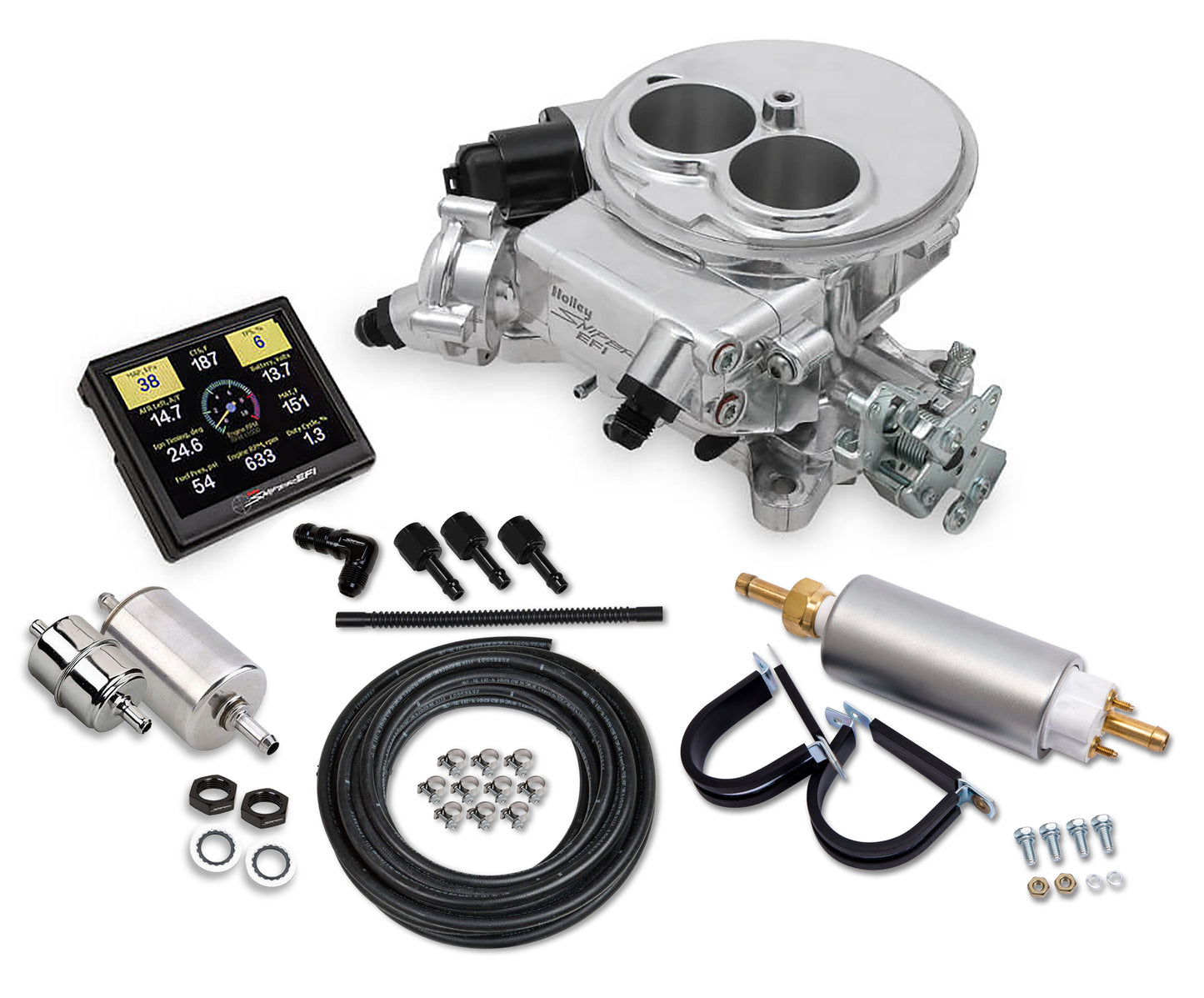 Holley Sniper EFI 2300 Self-Tuning Master Kit - Shiny