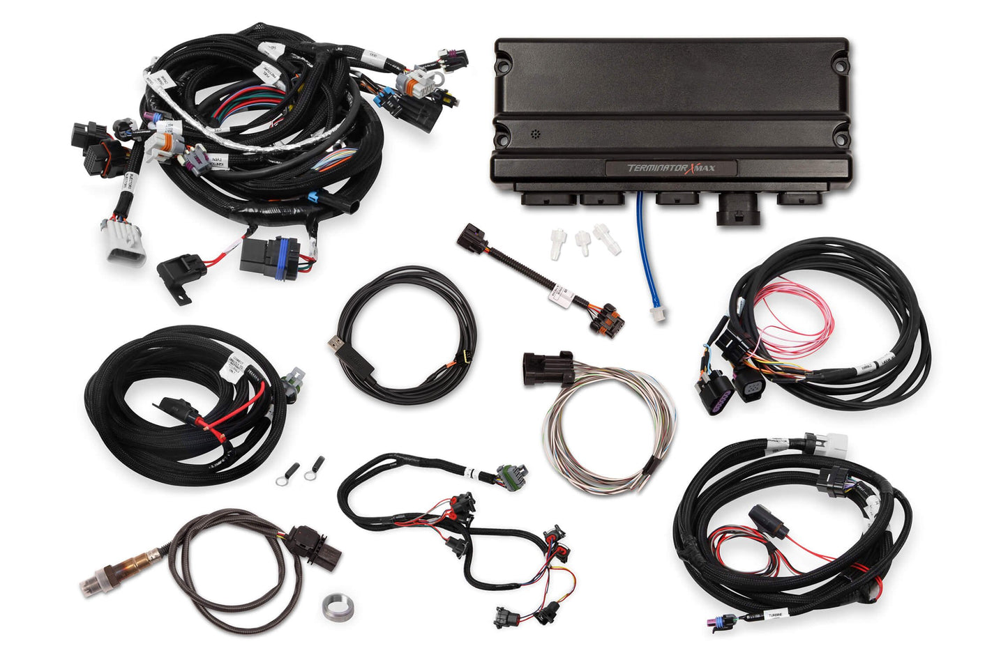 EFI Terminator X Max - Gen IV 58x Crank - 4x Cam - EV1 Injectors - Drive-By-Wire Throttle Body and Transmission Control - USB/CAN Tuning Cable