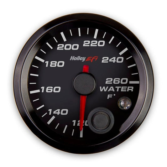 EFI Coolant Temp Gauge - Black Face - Black Bezel