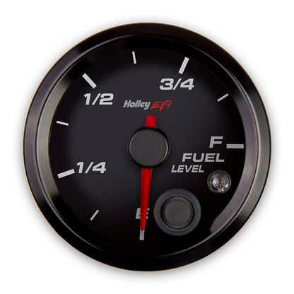 EFI Fuel Level Gauge - Black Face - Black Bezel